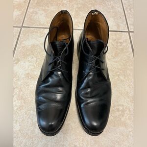 Barneys New York Black Leather Oxfords